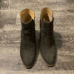 Express Gray Ankle Boots